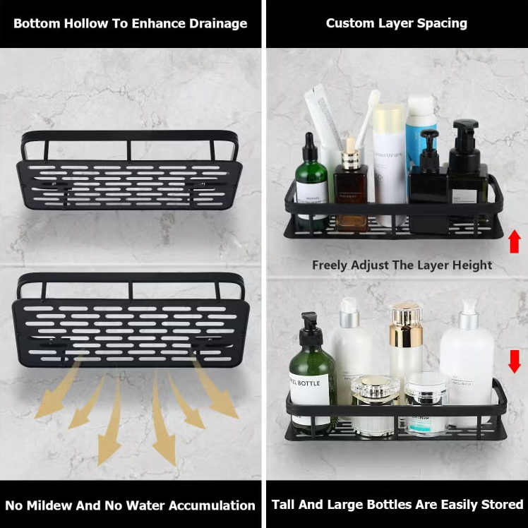 Self-Adhesive Rustproof Shower Caddy