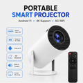 Smart Mini Projector with Android 11 and 4K Support