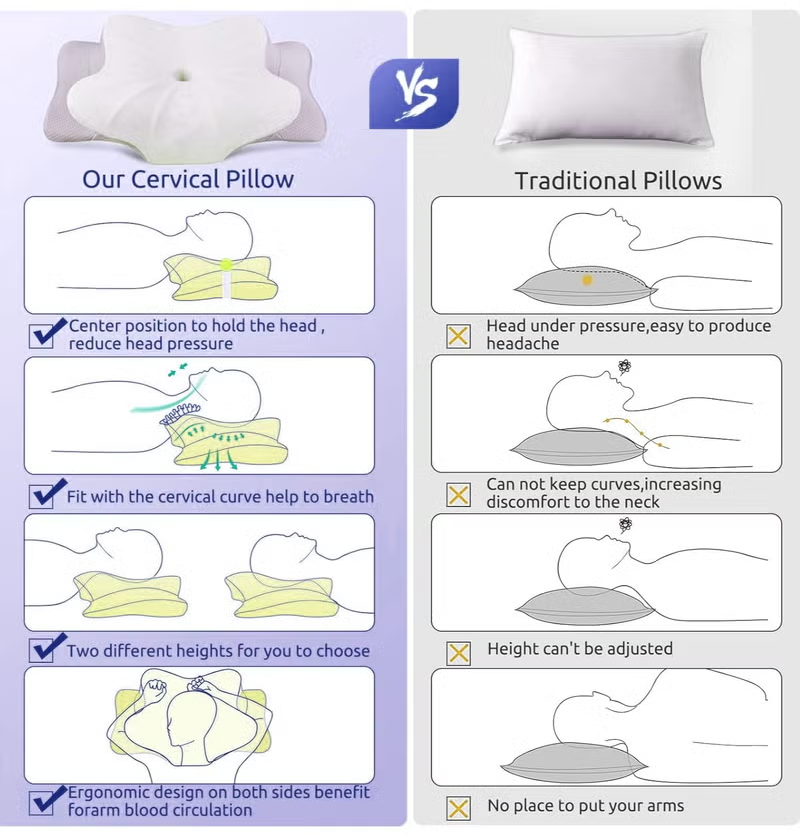 Butterfly Memory Foam Cervical Pillow