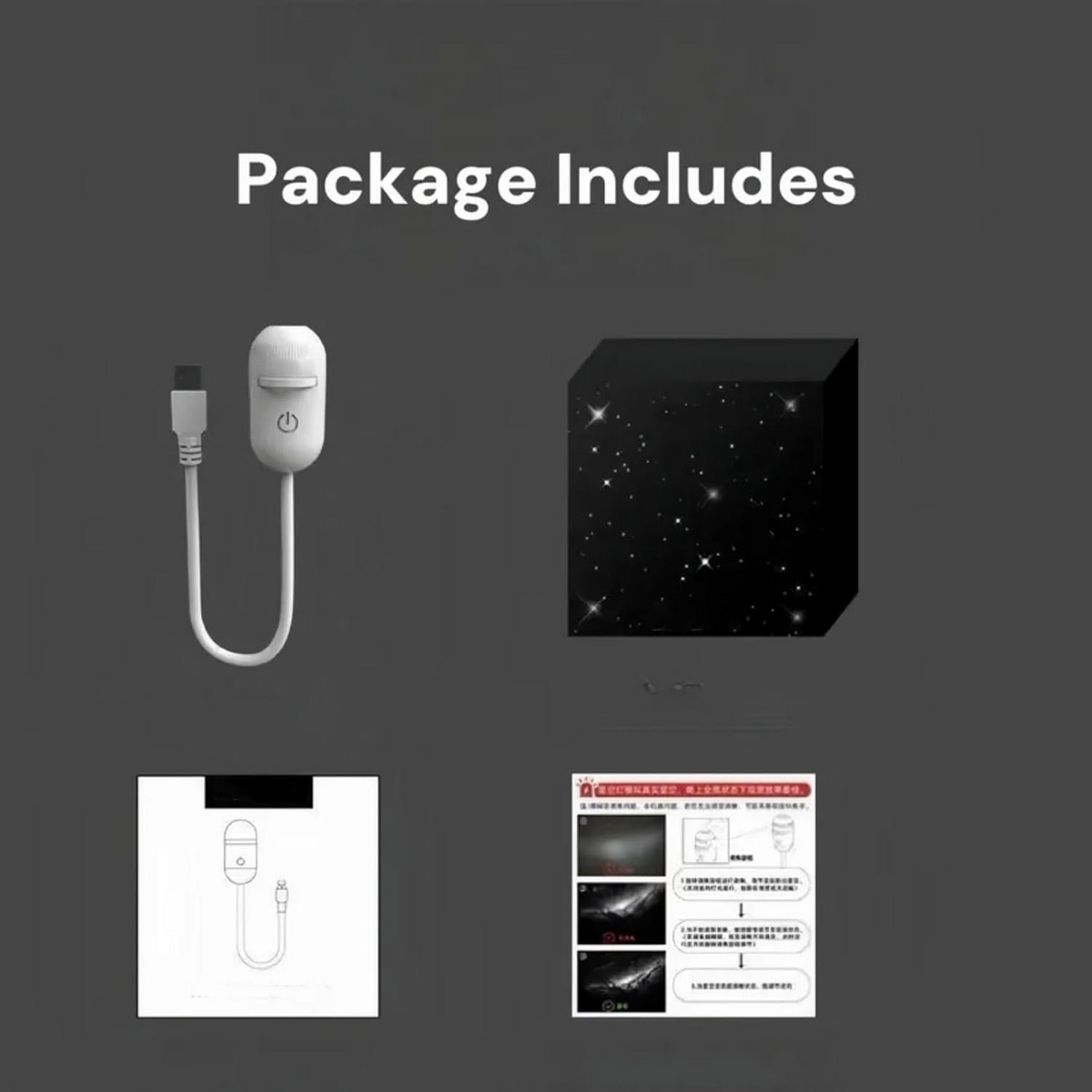2-in-1 Galaxy Projector Night Light