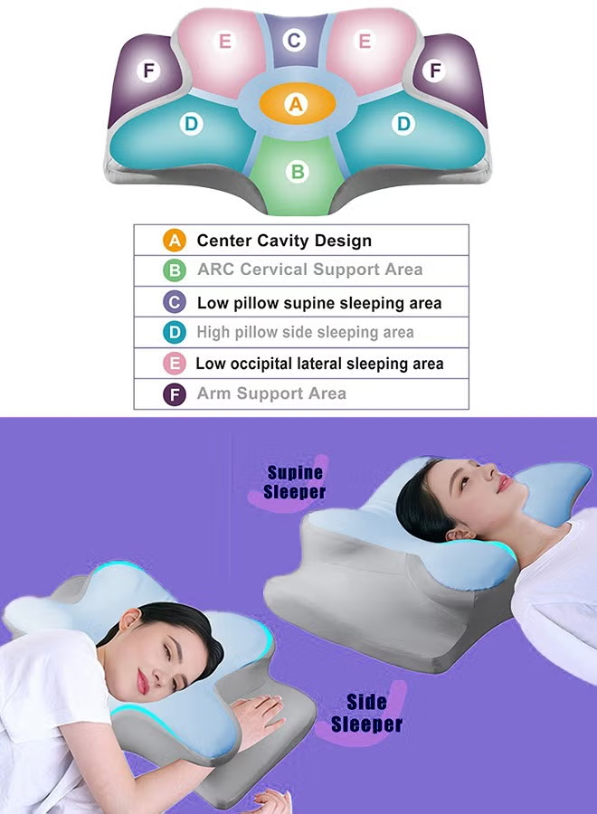 Butterfly Memory Foam Cervical Pillow