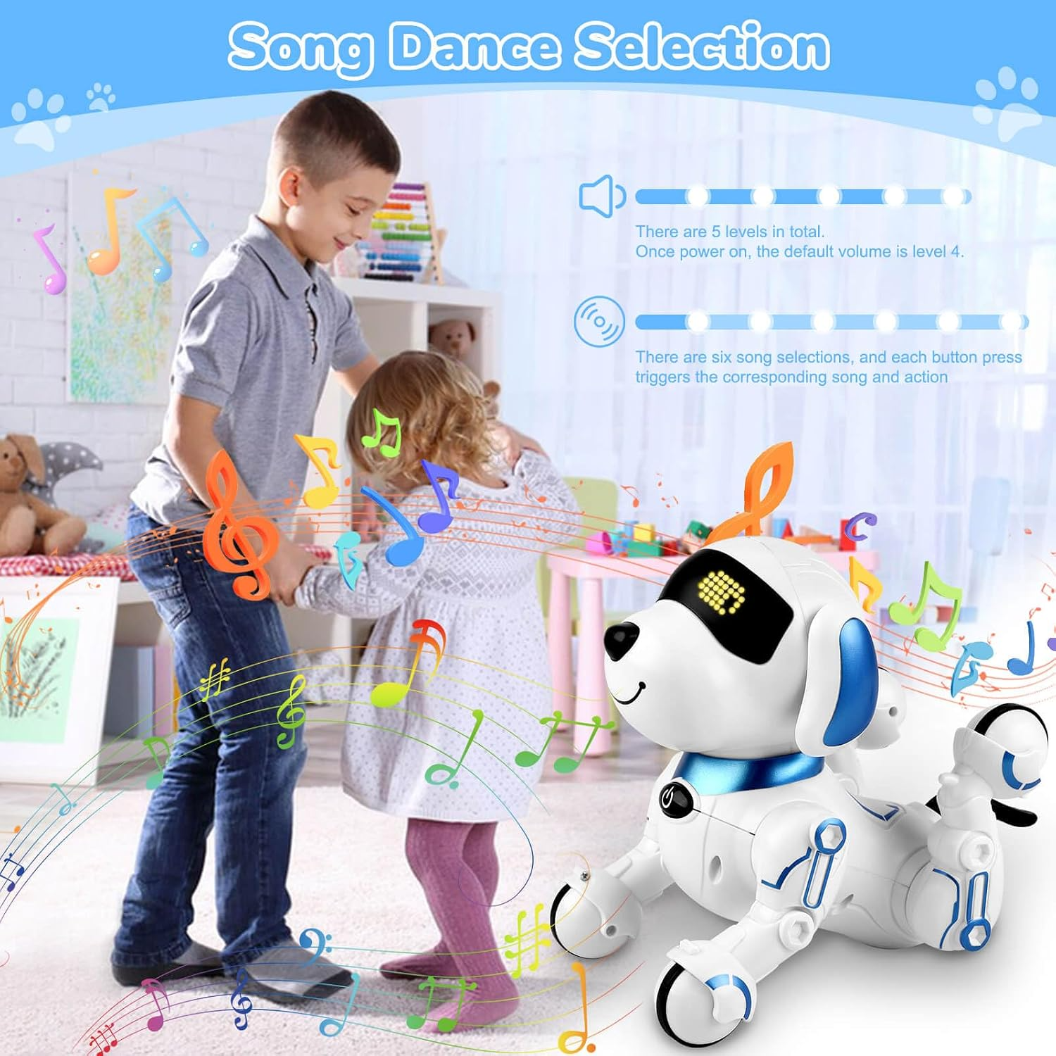 Interactive Remote-Control Robot Dog Toy