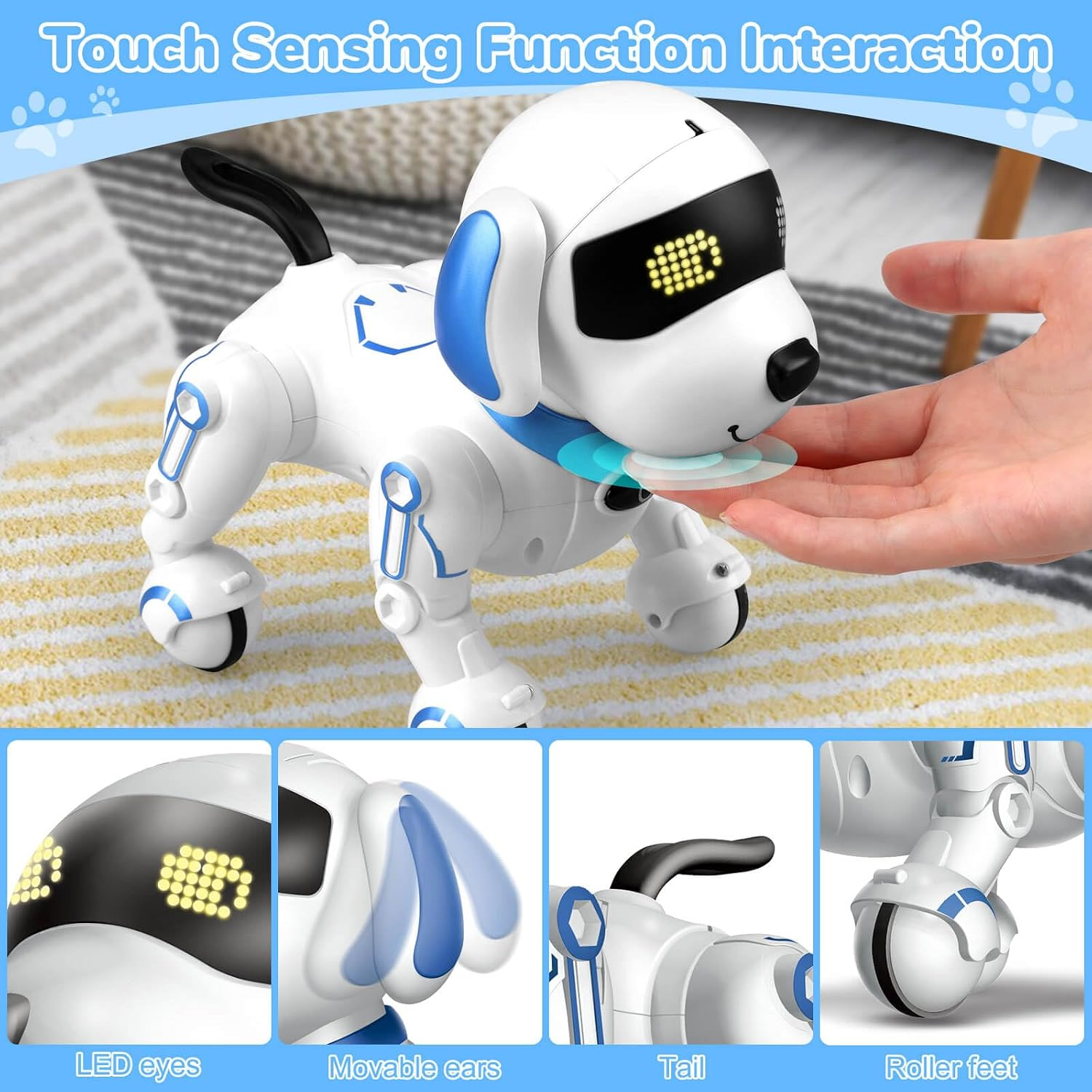 Interactive Remote-Control Robot Dog Toy