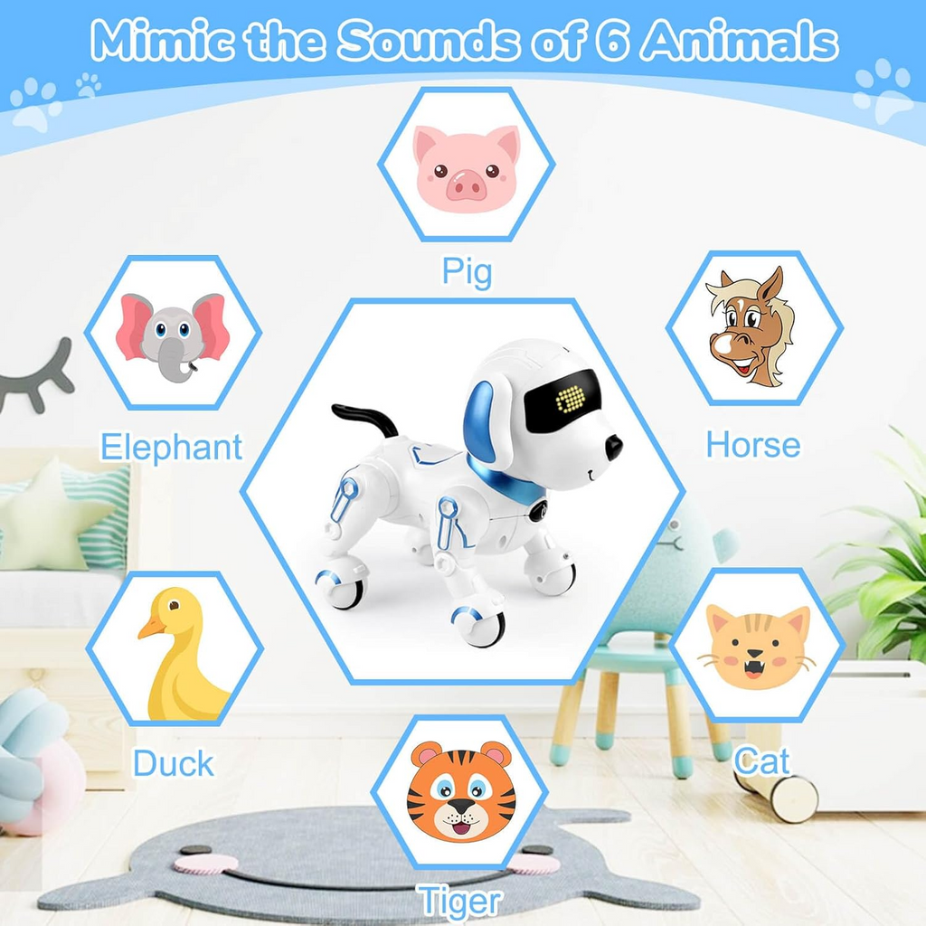 Interactive Remote-Control Robot Dog Toy