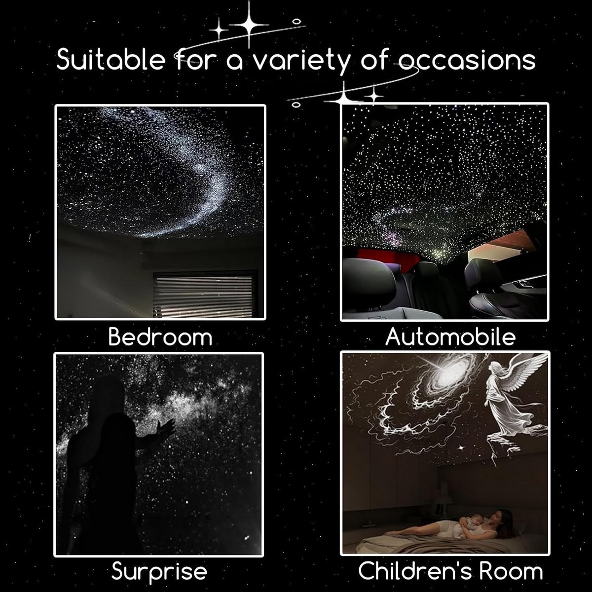 2-in-1 Galaxy Projector Night Light