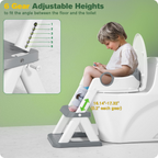 Adjustable Potty Training Seat with Step Stool