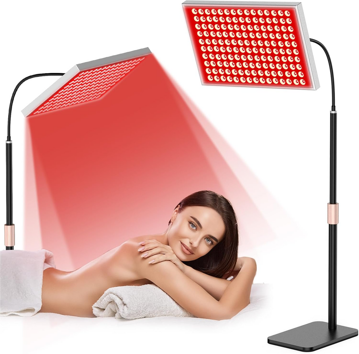 Red and Infrared Light Therapy Panel with Stand