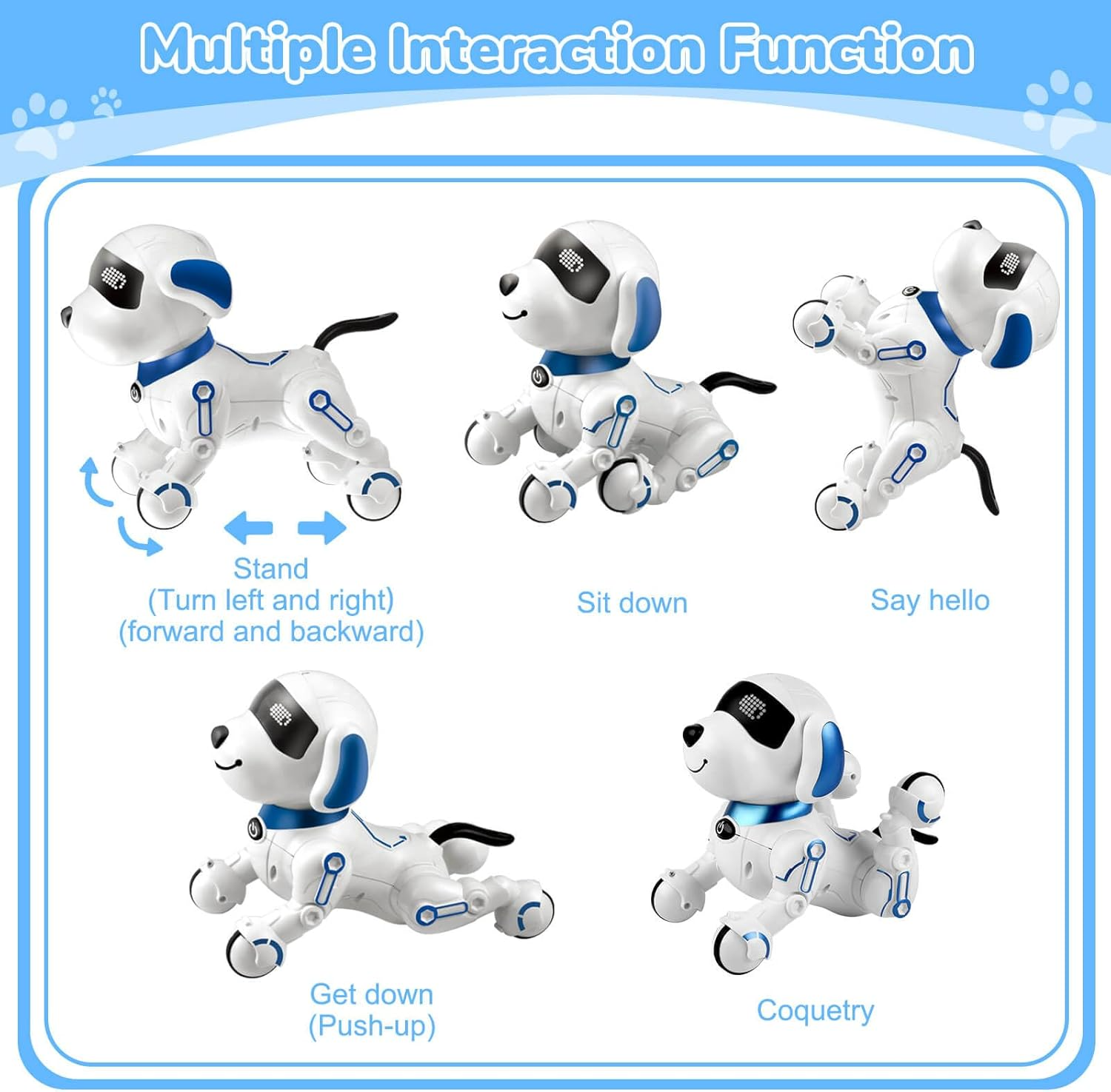 Interactive Remote-Control Robot Dog Toy