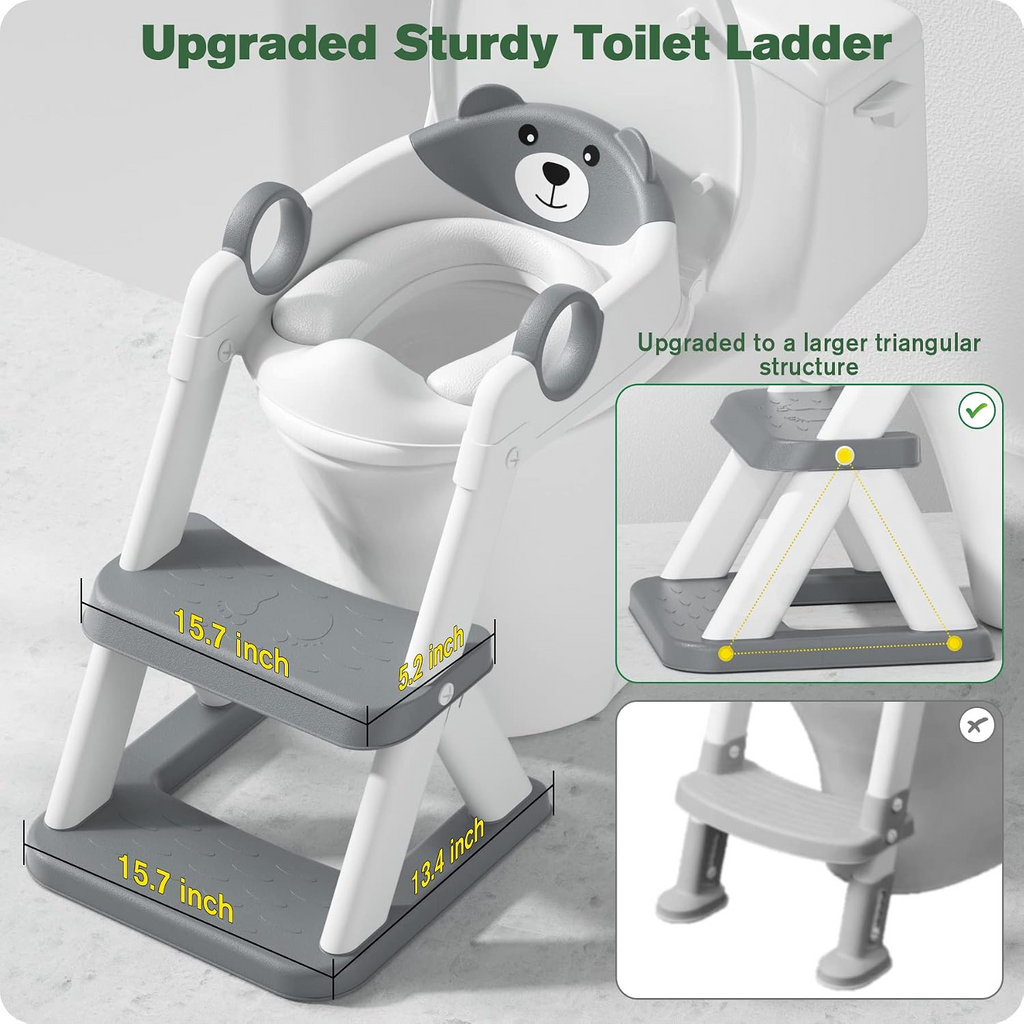 Adjustable Potty Training Seat with Step Stool