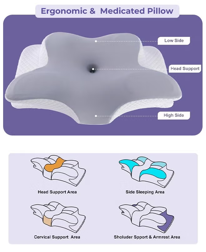 Butterfly Memory Foam Cervical Pillow