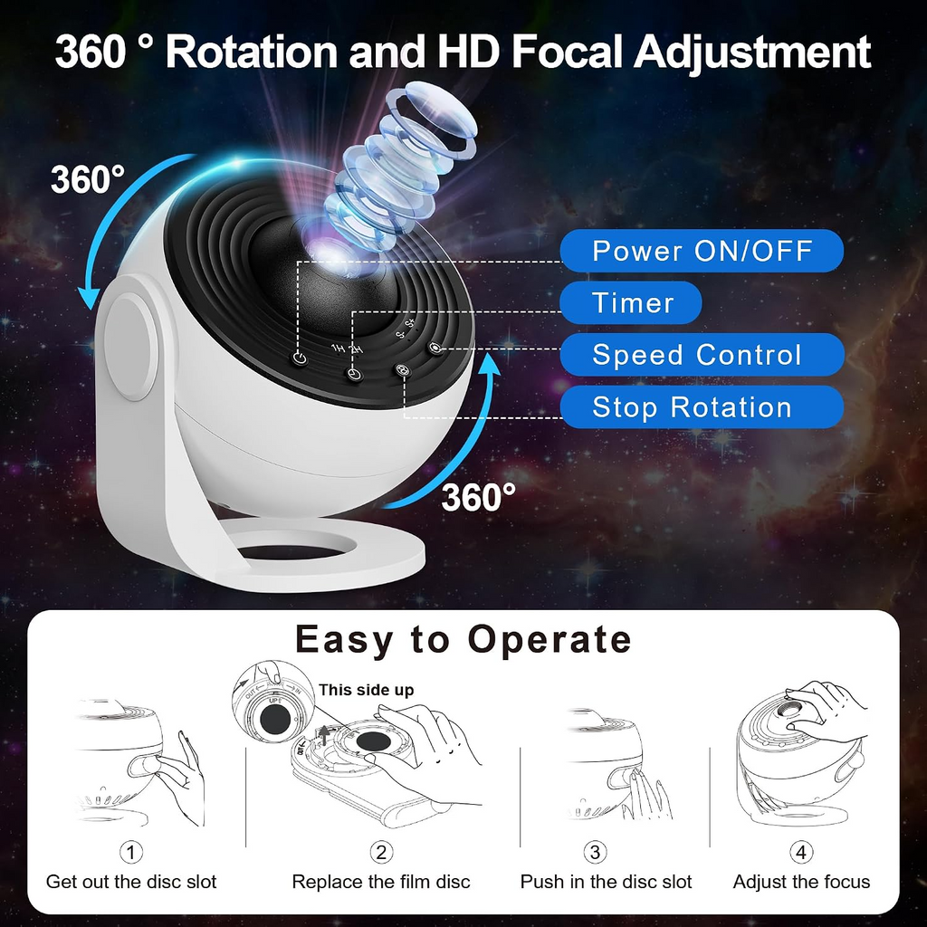 13-in-1 Galaxy Projector Night Light
