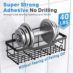 Adhesive Shower Caddy Organizer Set