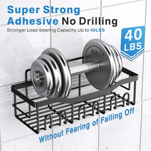 Adhesive Shower Caddy Organizer Set