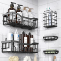 Adhesive Shower Caddy Organizer Set