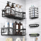 Adhesive Shower Caddy Organizer Set