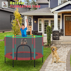 Kids Trampoline with Safety Enclosure