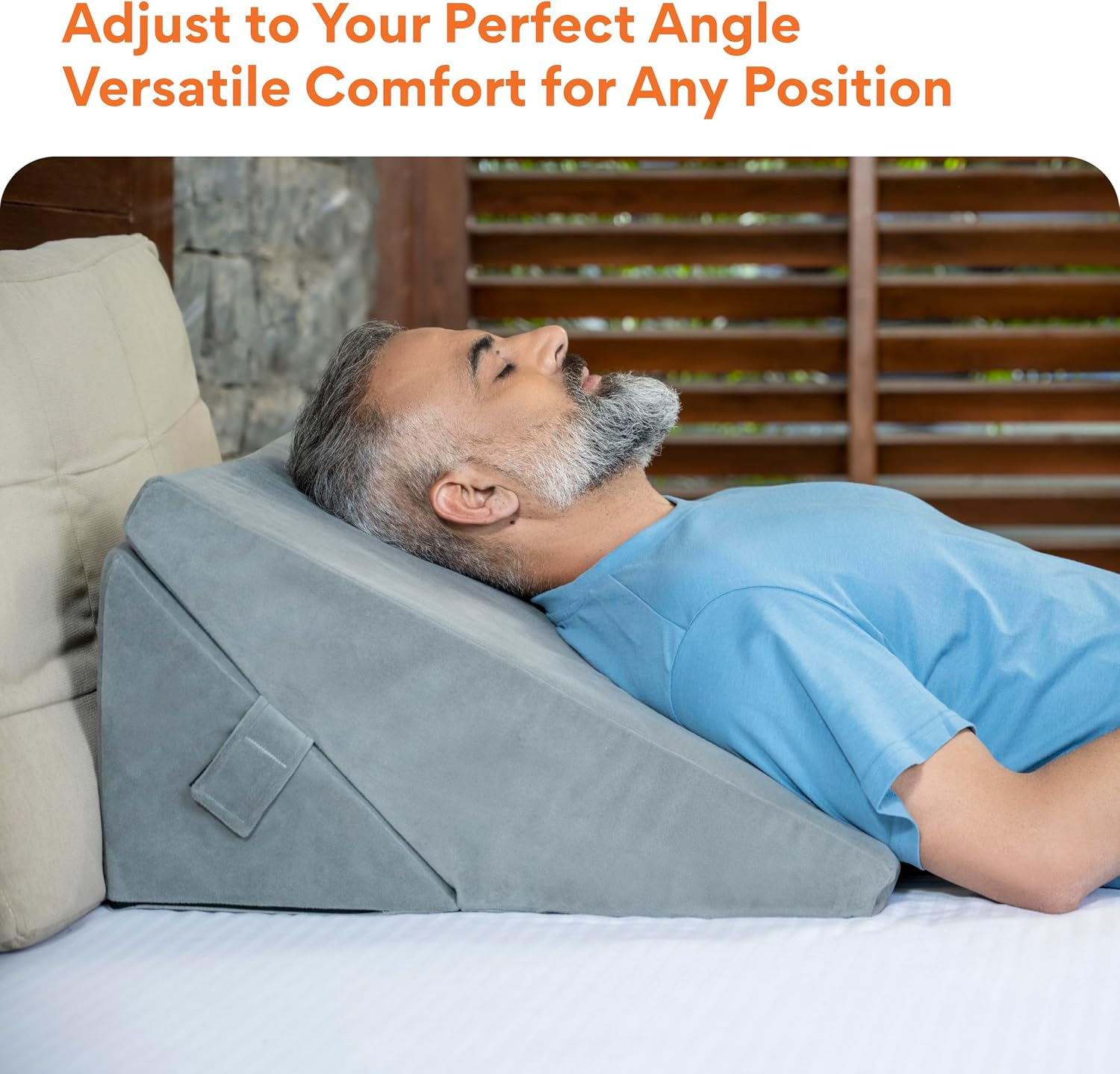 Adjustable Memory Foam Bed Wedge Pillow
