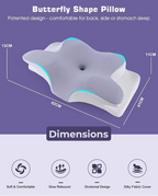Butterfly Memory Foam Cervical Pillow