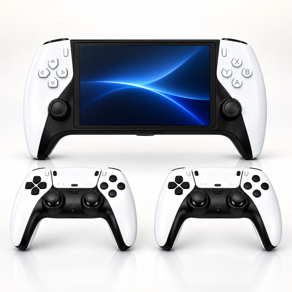 SF3500 PRO Portable Retro Game Console – 5-Inch IPS HD, 64GB & Dual Wireless Controllers