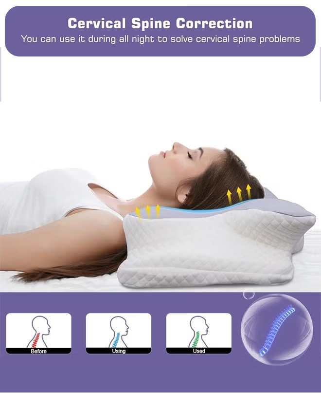 Butterfly Memory Foam Cervical Pillow